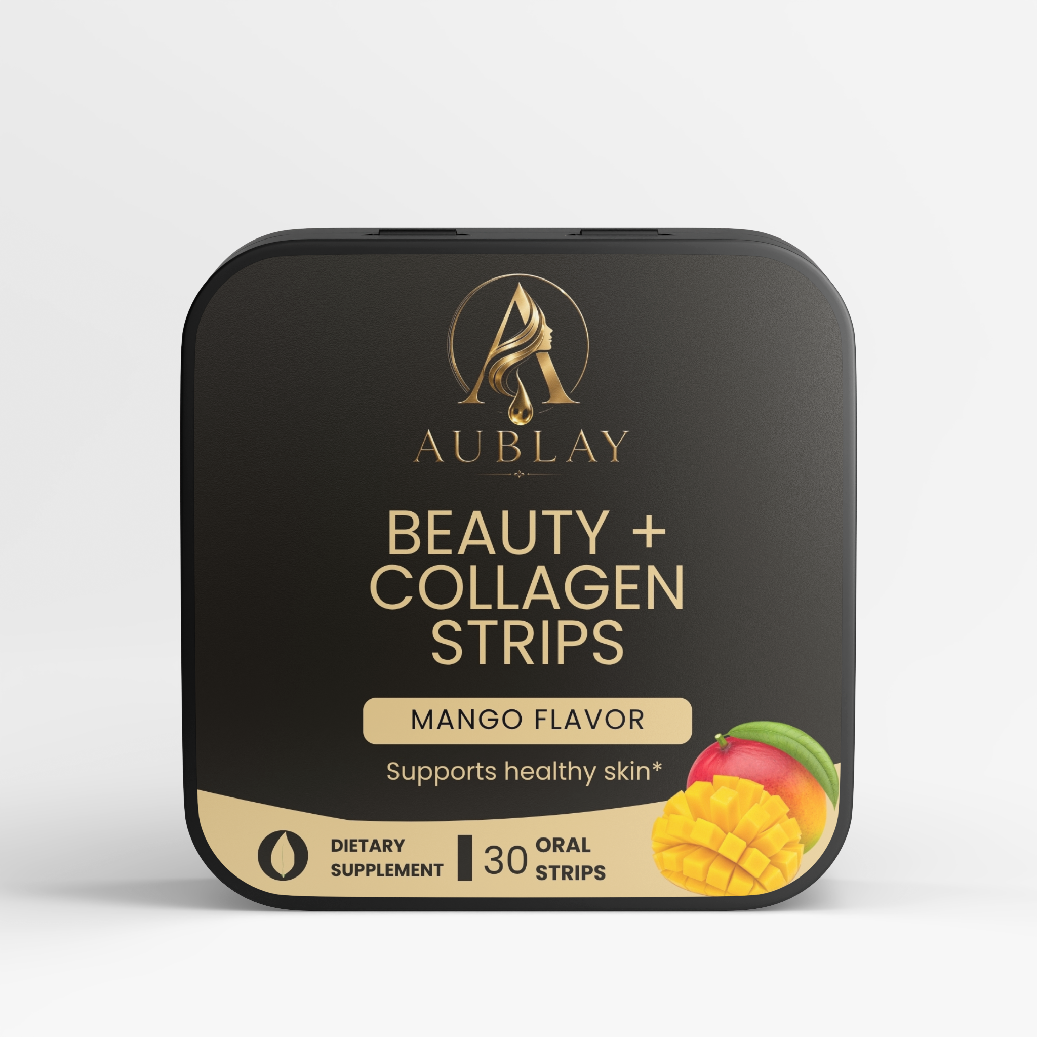 Aublay Beauty + Collagen Strips (Mango Flavor)  2)